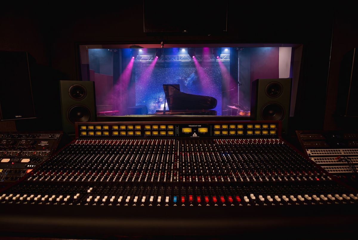 The mixing console at The Recording Club